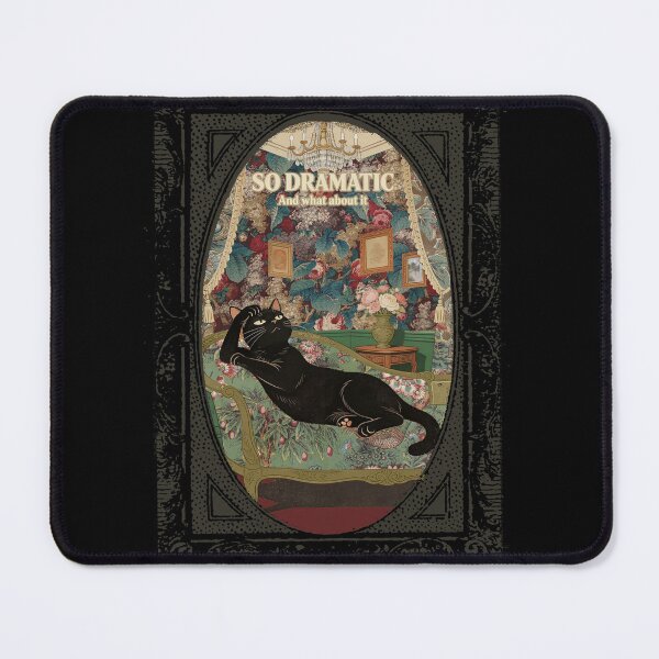 Item preview, So Dramatic And What About It Black Cat Funny Quote Vintage Victorian Cottagecore designed and sold by TOTO GUYANA.