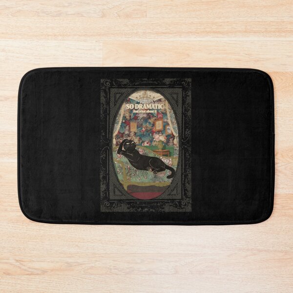 Item preview, So Dramatic And What About It Black Cat Funny Quote Vintage Victorian Cottagecore designed and sold by TOTO GUYANA.