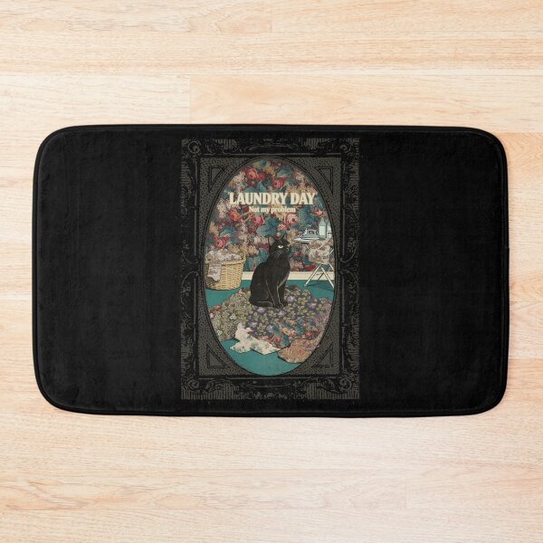 Item preview, Laundry Day Not My Problem Black Cat Funny Quote Vintage Cottagecore Sarcastic designed and sold by TOTO GUYANA.