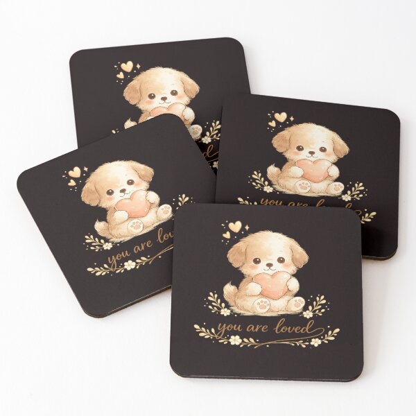 Item preview, You Are Loved Cute Puppy Illustration designed and sold by Tadeusz1.