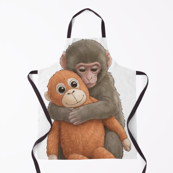 Item preview, Viral Monkey Affectionate Hug with Orangutan Plushie Meme designed and sold by PixelWaveBD.