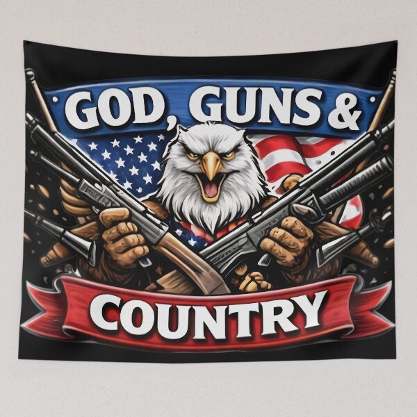 Item preview, American Patriot Series - God , Guns & Country designed and sold by DrukNaStyl.