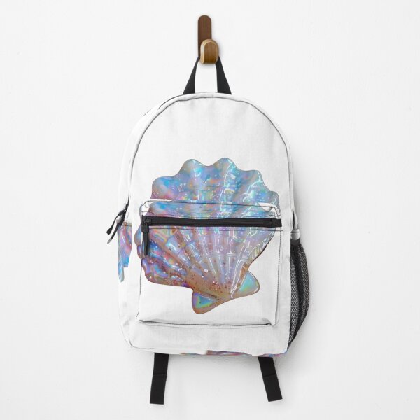 Item preview, Iridescent Holographic Seashell Aesthetic Pastel Art designed and sold by Theselinara.