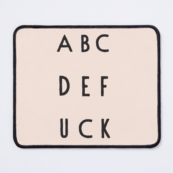 Item preview, ABC DEF UCK Minimalist Typography Illustration designed and sold by Kunst&Kontrast.
