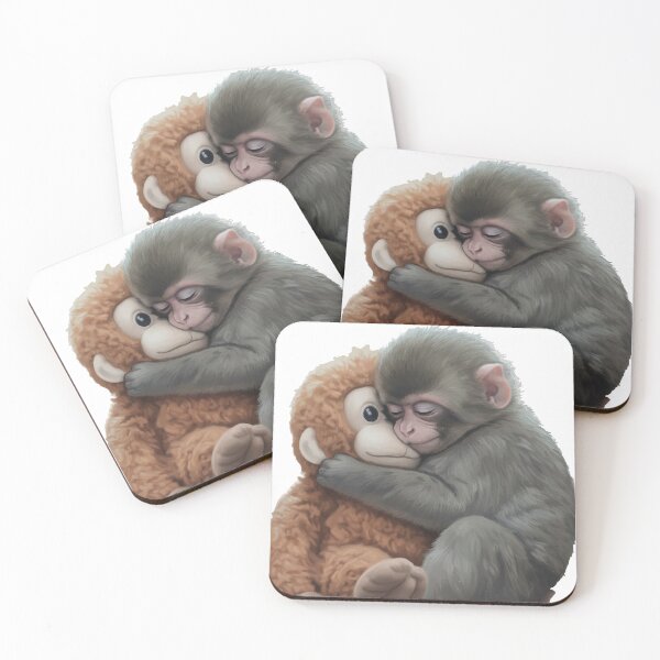 Item preview, Viral Monkey Peaceful Hug with Orangutan Plushie Meme designed and sold by PixelWaveBD.