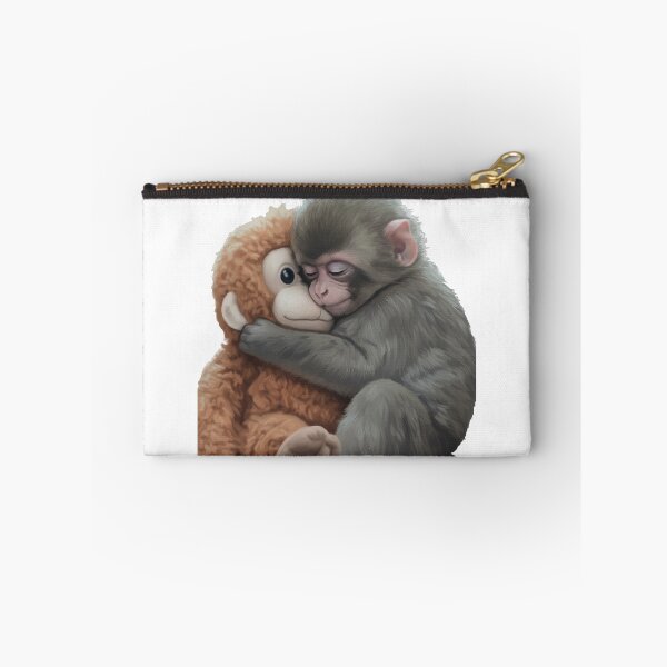 Item preview, Viral Monkey Peaceful Hug with Orangutan Plushie Meme designed and sold by PixelWaveBD.