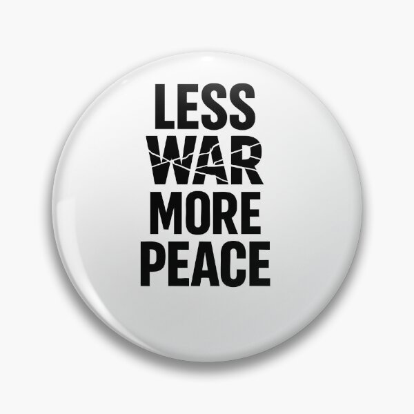 Item preview, Less War More Peace Shirt – Minimal Peace Typography Graphic Tee designed and sold by quietvisualsco.