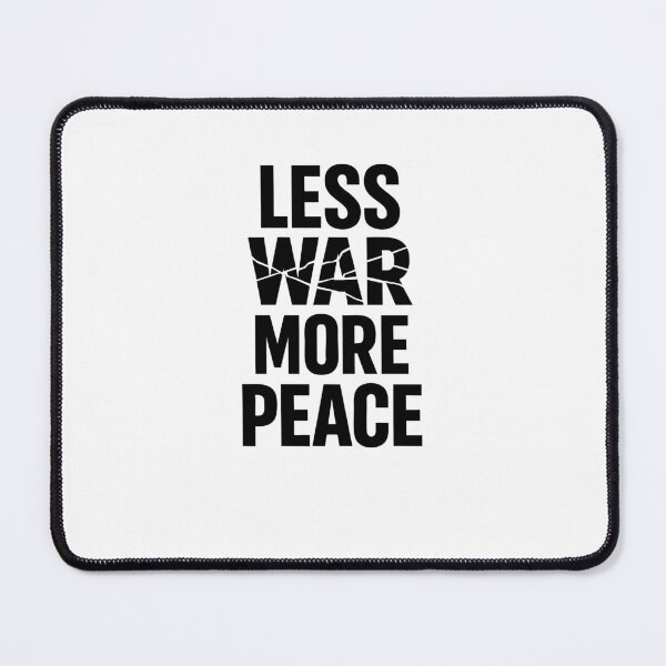 Item preview, Less War More Peace Shirt – Minimal Peace Typography Graphic Tee designed and sold by quietvisualsco.