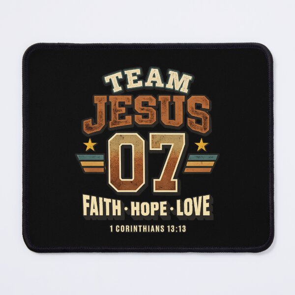 Item preview, Team Jesus 07 Vintage Christian Varsity Design - Faith Hope Love Bible Verse designed and sold by Cree8if.