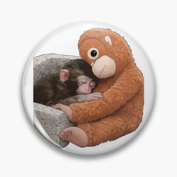 Item preview, Viral Monkey Sleeping in Basket with Orangutan Plushie Meme designed and sold by PixelWaveBD.