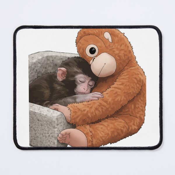 Item preview, Viral Monkey Sleeping in Basket with Orangutan Plushie Meme designed and sold by PixelWaveBD.