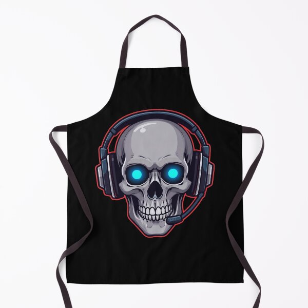 Item preview, Gaming Skull Headset Cyber Gamer Esports Logo Design designed and sold by Katzpy.