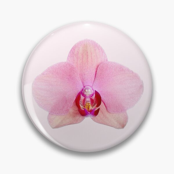 Item preview, pink pastel orchid flower sticker designed and sold by inainart.