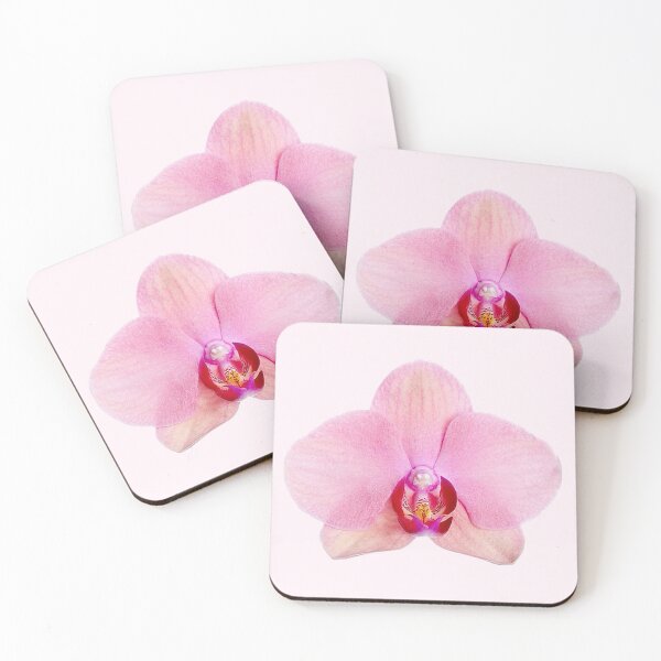 Item preview, pink pastel orchid flower sticker designed and sold by inainart.