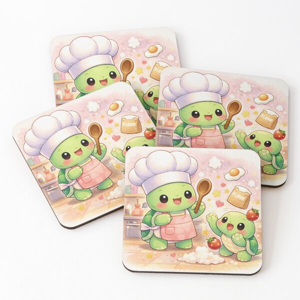 Item preview, Turtle Chef Chaos - Kawaii Cooking Friends. designed and sold by Lylysun.
