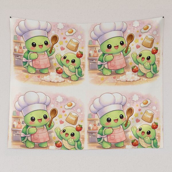 Item preview, Turtle Chef Chaos - Kawaii Cooking Friends. designed and sold by Lylysun.