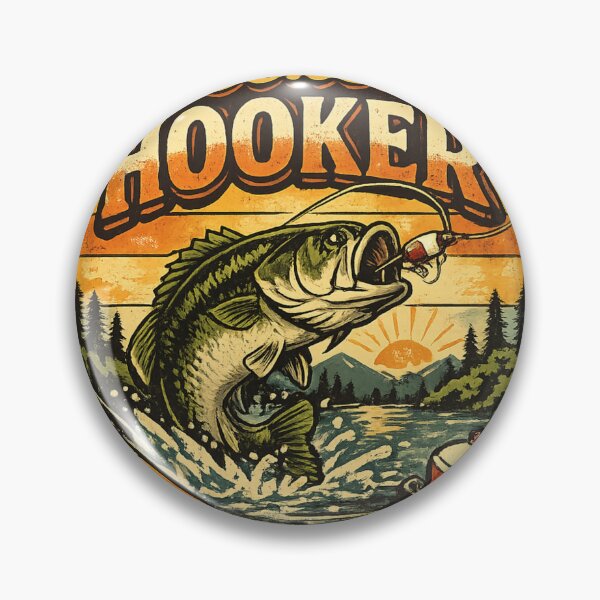 Item preview, Weekend Hooker Funny Fishing Vintage Retro Bass Fishing Gift designed and sold by DPSz.