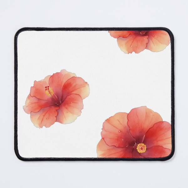 Item preview, Watercolor Hibiscus flowers designed and sold by FlyingKickF.
