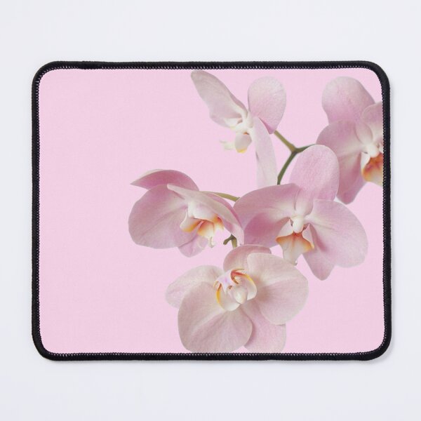 Item preview, pink orchid on stem flower sticker designed and sold by inainart.