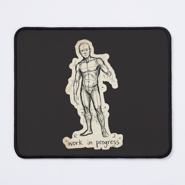 Item preview, Work in Progress – Imperfect Human Sketch Minimal Sticker designed and sold by QuietGlyph.