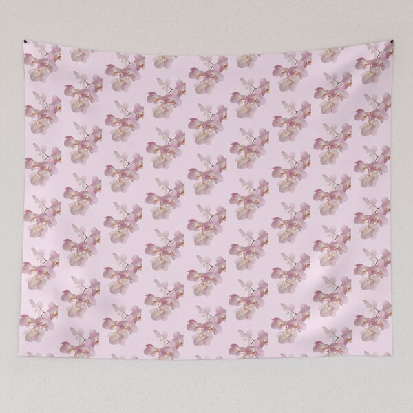 Item preview, pink orchid on stem flower sticker  designed and sold by inainart.