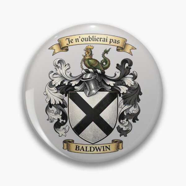 Item preview, The Baldwin Family Coat of Arms designed and sold by BagTown Clans.