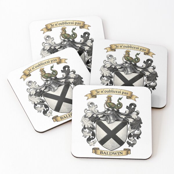 Item preview, The Baldwin Family Coat of Arms designed and sold by BagTown Clans.