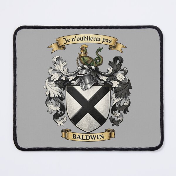 Item preview, The Baldwin Family Coat of Arms designed and sold by BagTown Clans.