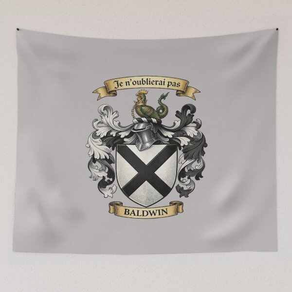 Item preview, The Baldwin Family Coat of Arms designed and sold by BagTown Clans.