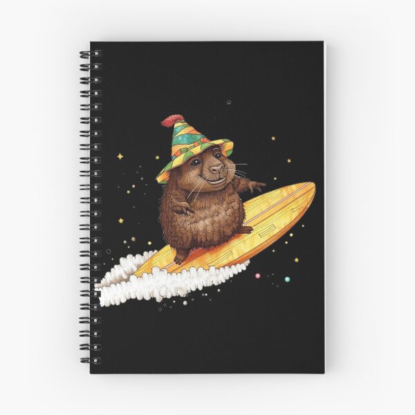 Item preview, Cute Surfing Wombat Cartoon Illustration designed and sold by PMTaurus.