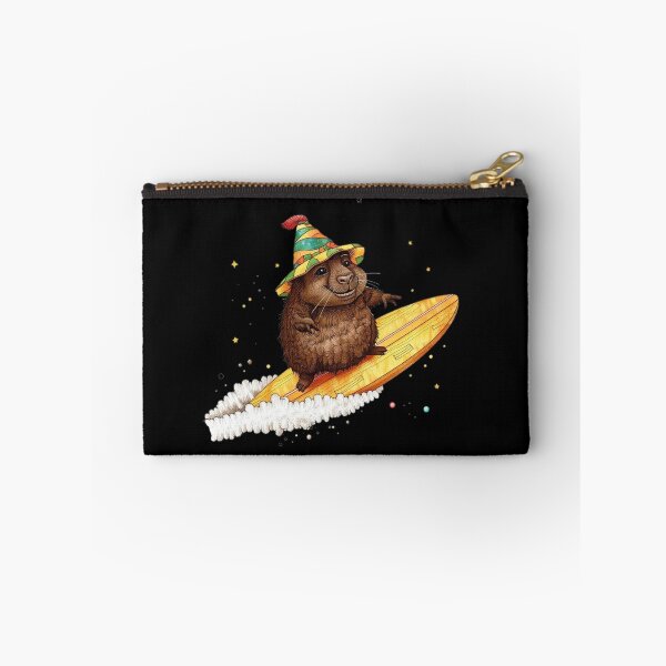 Item preview, Cute Surfing Wombat Cartoon Illustration designed and sold by PMTaurus.