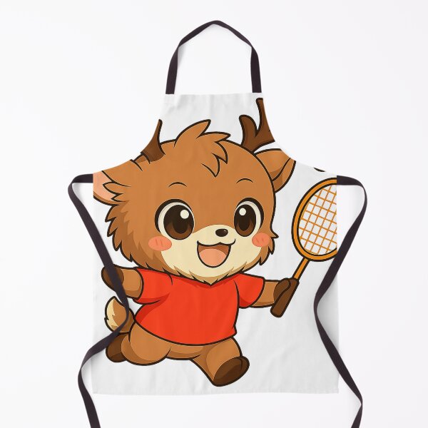Item preview, Reindeer playing badminton designed and sold by Wouter233.