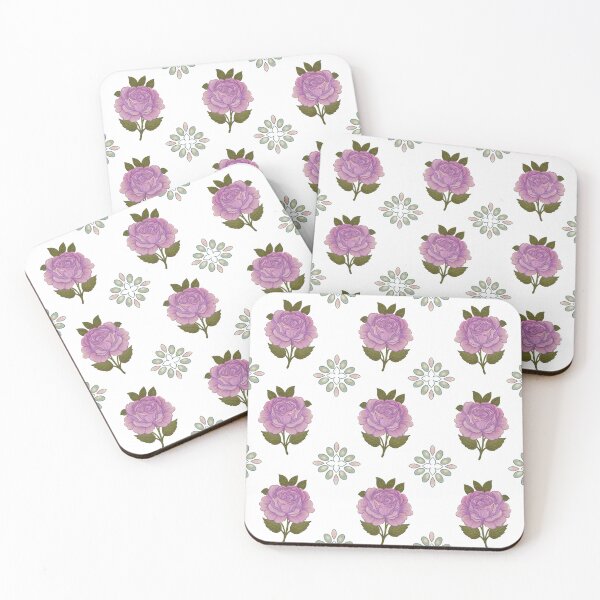 Item preview, Purple Roses – Vintage Floral Pattern designed and sold by tviyluv.