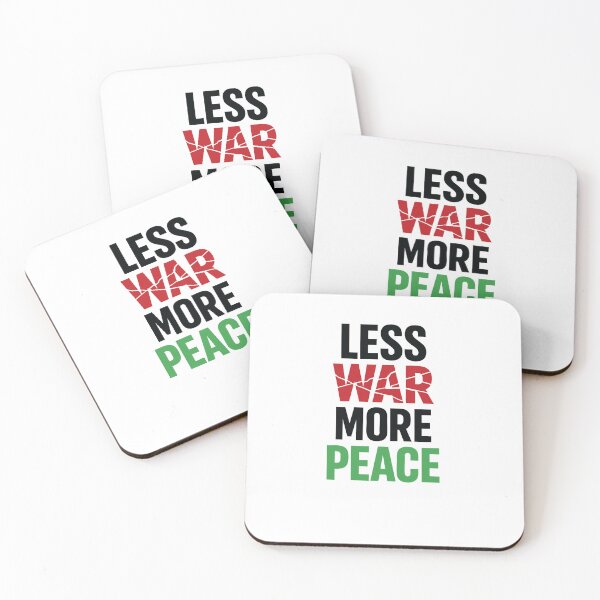 Item preview, Less War More Peace Shirt – Minimal Peace Typography Graphic Tee designed and sold by quietvisualsco.