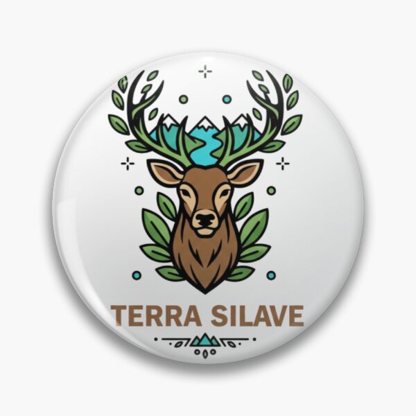 Item preview, Terra Silave – Wilderness Deer Emblem designed and sold by Dogandesighn.