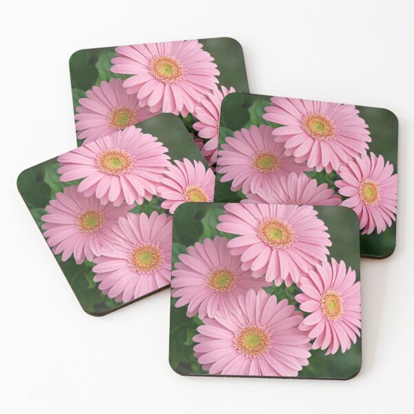 Item preview, Four Radiant Pink Gerbera Daisies in Bloom designed and sold by Dreamy Armine Art.