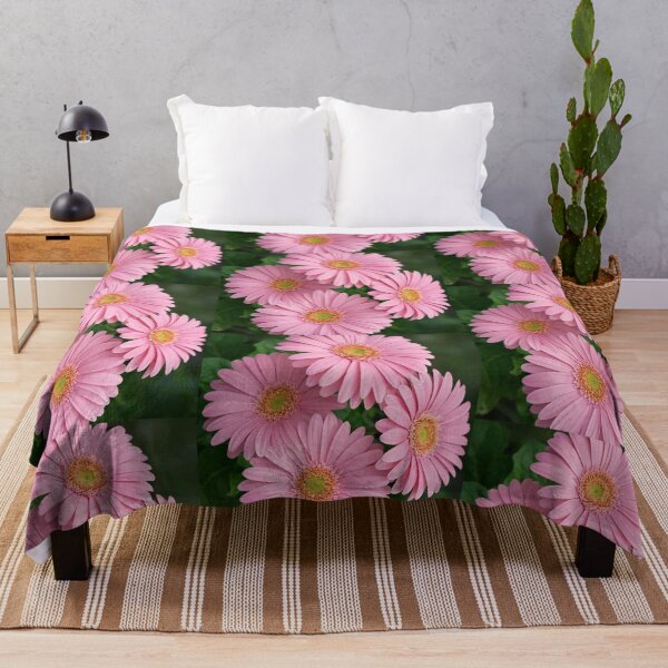 Item preview, Four Radiant Pink Gerbera Daisies in Bloom designed and sold by Dreamy Armine Art.