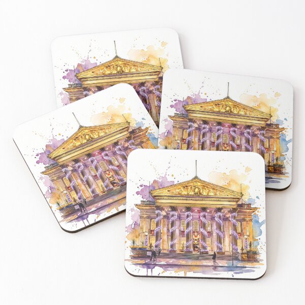 Item preview, The Dome at Christmas, Edinburgh, Scotland Watercolour designed and sold by davidelder.