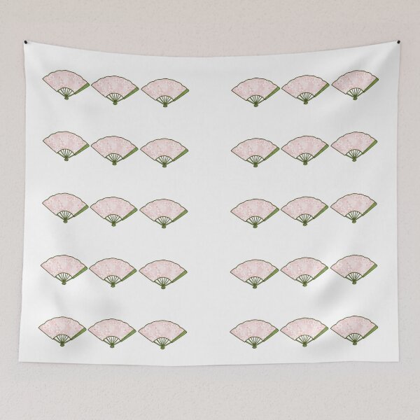 Item preview, Simple Japanese Logo - Three Folding Fans / Sensu (sakura version) designed and sold by Studio-MiMi.