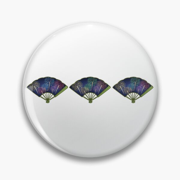 Item preview, Simple Japanese Logo - Three Folding Fans / Sensu (fireworks version) designed and sold by Studio-MiMi.