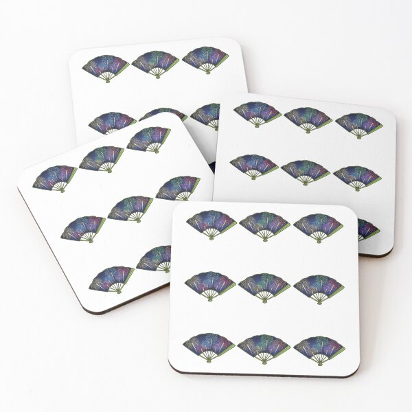 Item preview, Simple Japanese Logo - Three Folding Fans / Sensu (fireworks version) designed and sold by Studio-MiMi.