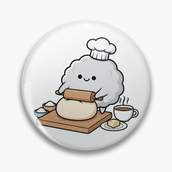 Item preview, Cute Flour Dough Ball Pastry Chef designed and sold by nilkbv.