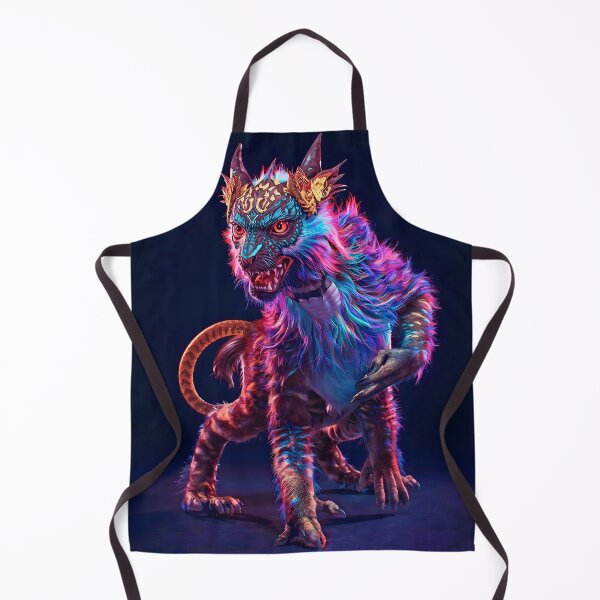 Item preview, Neon Mythical Beast – Cyber Fantasy Creature Illustration designed and sold by kaxymax.