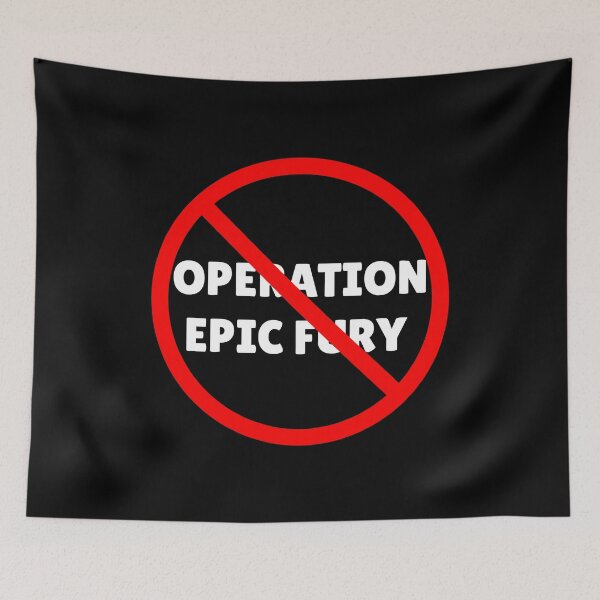 Item preview, Against Operation Epic Fury designed and sold by ANNINOART ⭐⭐⭐⭐⭐.