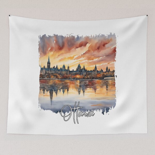 Item preview, Ottawa watercolor, Ottawa Canada designed and sold by Dressyourflag.