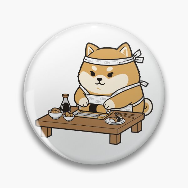Item preview, Shiba Inu Sushi Master Chef designed and sold by nilkbv.
