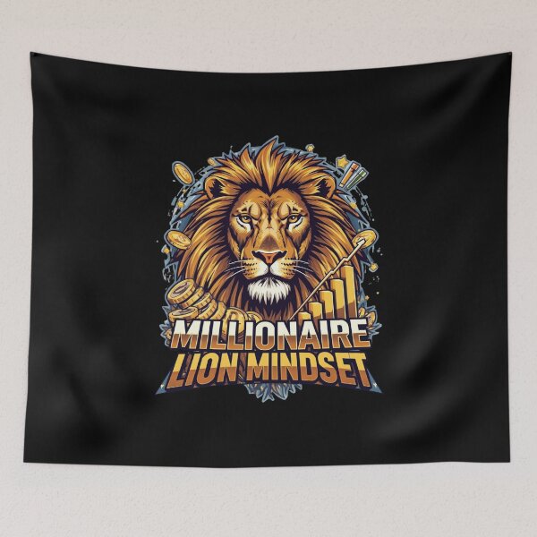 Item preview, Millionaire Lion Mindset designed and sold by KapiPrint.