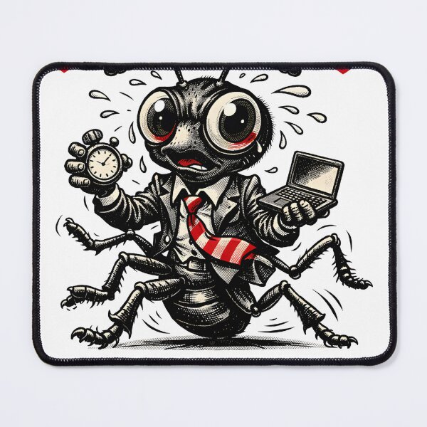 Item preview, Overthinking Since Birth Funny Anxious Ant Vintage Comic Art - Relatable Anxiety & Work Stress Gift by Vivaan Studio designed and sold by Vivaan Studio.