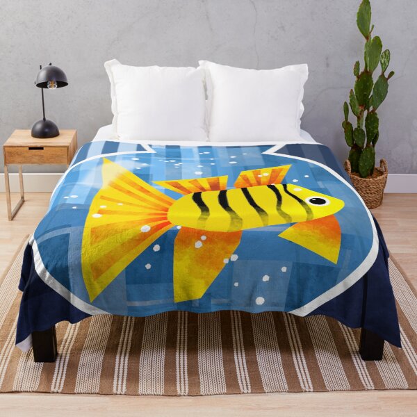 Item preview, Colourful Striped Fish in a Goldfish Bowl designed and sold by Andrew Hitchen.
