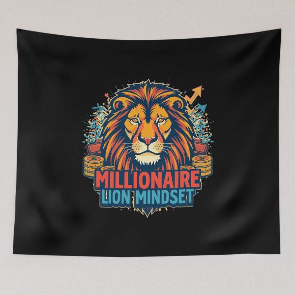 Item preview, Millionaire Lion Mindset designed and sold by KapiPrint.